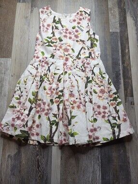 Doe A Dear Girls Dress Size 6 Lined Floral